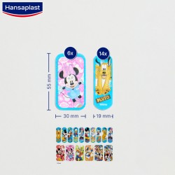 HANSAPLAST Mickey Mouse 20 Pansements Enfant