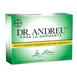 Dr. Andreu Alivia y Suaviza la Garganta 24 pastillas