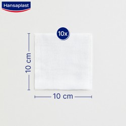 HANSAPLAST Garza morbida 10x10 cm 10 unità