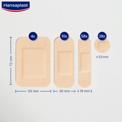 Hansaplast Universal Assortment 4 sizes 100 dressings