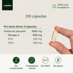 Aldous Omega 3 Fish Oil 3000 mg 210 capsules