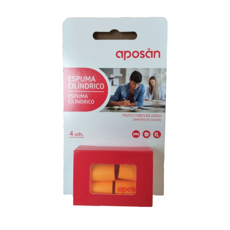 APOSAN Bouchons d'oreille en mousse de polyuréthane 4 unités