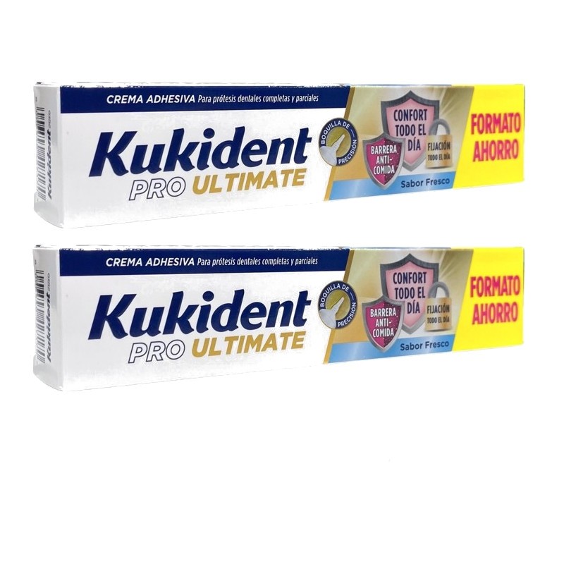 Prothèse Dentaire KUKIDENT Pro Ultimate Duplo 2x57gr Prothèse Dentaire KUKIDENT Pro Ultimate Duplo 2x57gr