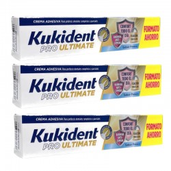 KUKIDENT Pro Ultimate Prótese Dentária PACK ECONOMIA 3x57gr