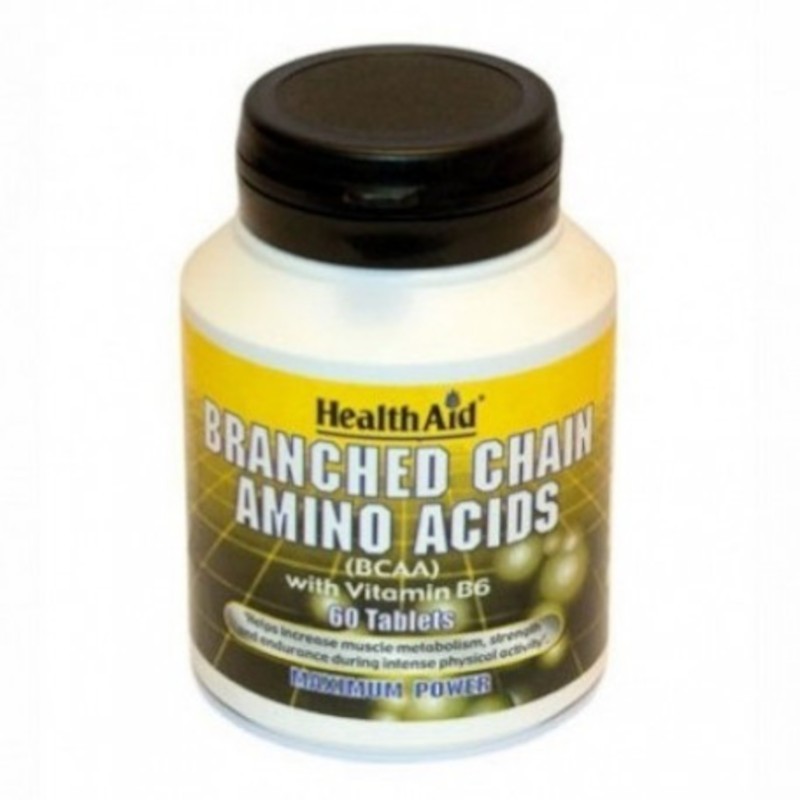 Health Aid BCAA Acides Aminés Ramifiés 60 Comprimés