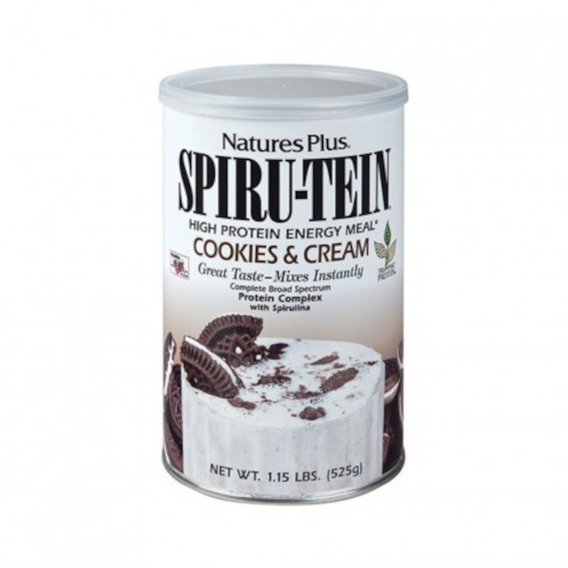 Natures Plus Spiru-tein Cookies & Cream 525 g Natures Plus Spiru-tein Cookies & Cream 525 g
