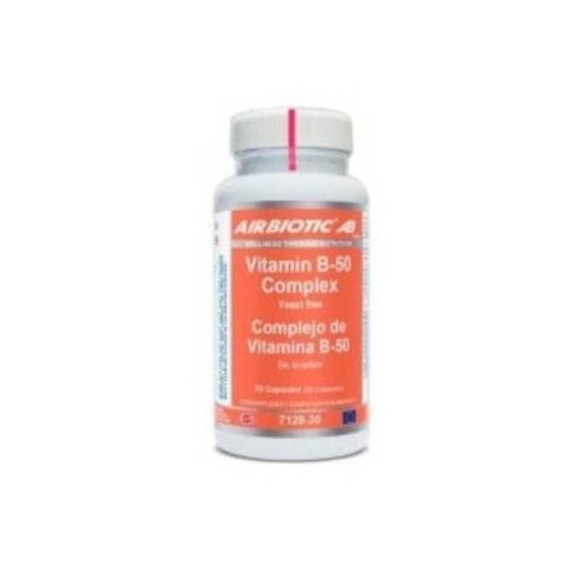 Complexe Airbiotic Vitamine B-50 30 Capsules Complexe Airbiotic Vitamine B-50 30 Capsules