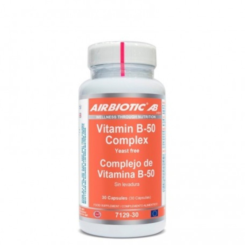 Complexe Airbiotic Vitamine B-50 60 Gélules Complexe Airbiotic Vitamine B-50 60 Gélules