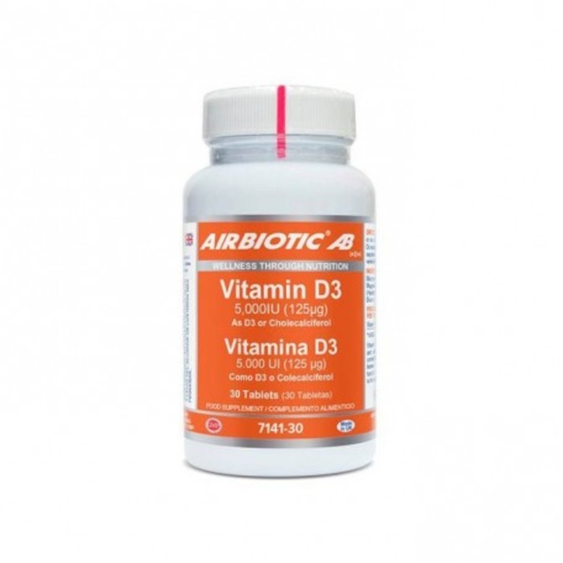 Airbiotic Vitamin D3 A 5000 IE 90 Tabletten Airbiotic Vitamin D3 A 5000 IE 90 Tabletten