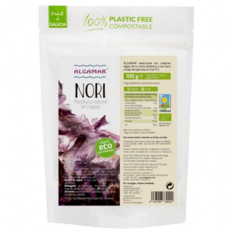 Algamar Algues Nori Flocons 100 g Algamar Algues Nori Flocons 100 g