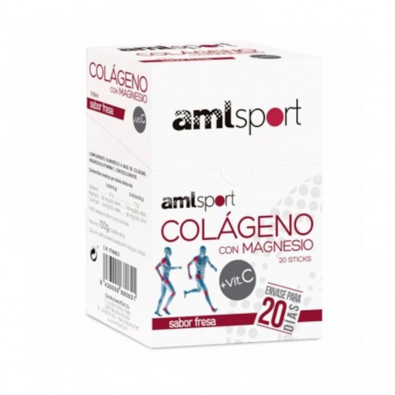 Ana María Lajusticia Collagen Magnesium Vitamin C Strawberry Flavor 20 Sticks Ana María Lajusticia Collagen Magnesium Vitamin C Strawberry Flavor 20 Sticks