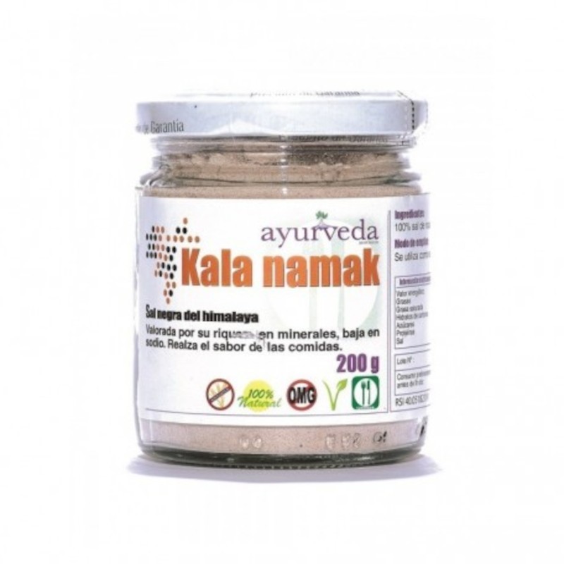 Ayurveda Kala Namak (sal preto ayurvédico do Himalaia) 200 gr Ayurveda Kala Namak (sal preto ayurvédico do Himalaia) 200 gr
