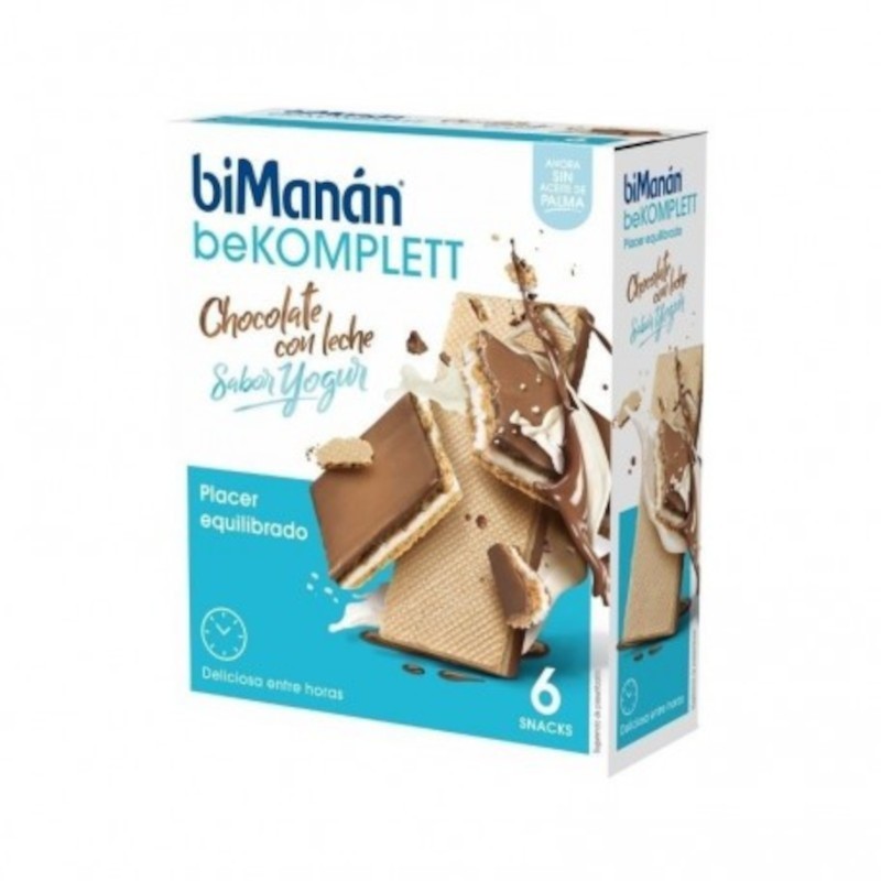 Bimanan Bekomplett Snack Chocolate Leche Sabor Yogur 6 Barritas Bimanan Bekomplett Snack Chocolate Leche Sabor Yogur 6 Barritas