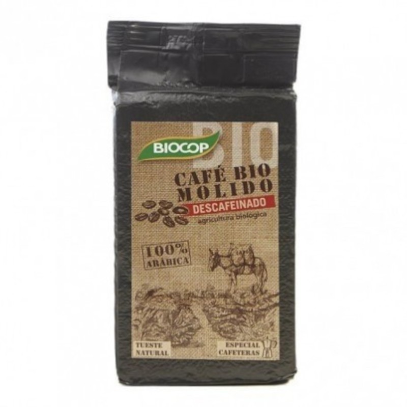 Caffè Macinato Decaffeinato Biocop 100% Arabica 250 G Caffè Macinato Decaffeinato Biocop 100% Arabica 250 G