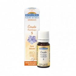 Biofloral Cerato - Ceratostigma 5 (Volonté) Fleurs de Bach Bio Granules sans alcool 9 gr