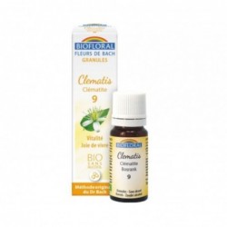Clematide Bioflorale - Clematis 9 (Vitalità e Gioia di Vivere) Fiori di Bach Bio Granuli Senza Alcool 9 gr