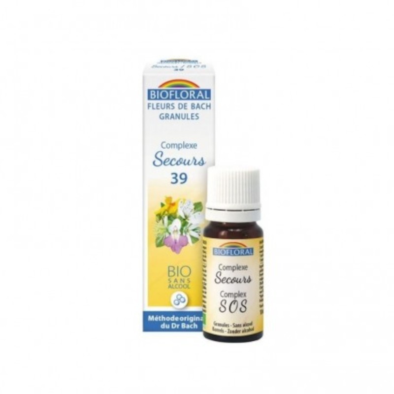 Biofloral Emergency Complex 39 Bio Bach Flowers Granules Without Alcohol 9 gr Biofloral Emergency Complex 39 Bio Bach Flowers Granules Without Alcohol 9 gr