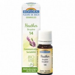 Biofloral Bruyère - Bruyère 14 (Communication et Sociabilité) Fleurs de Bach Bio Granulés Sans Alcool 9 gr