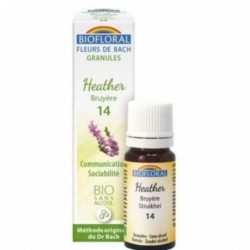 Biofloral Heather - Heather 14 (Communication and Sociability) Bio Bach Flowers Alcohol-Free Granules 9 gr