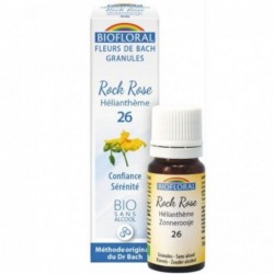 Biofloral Rock Rose - Heliantemo 26 (Confidence and Serenity) Bio Bach Flowers Alcohol-Free Granules 9 gr