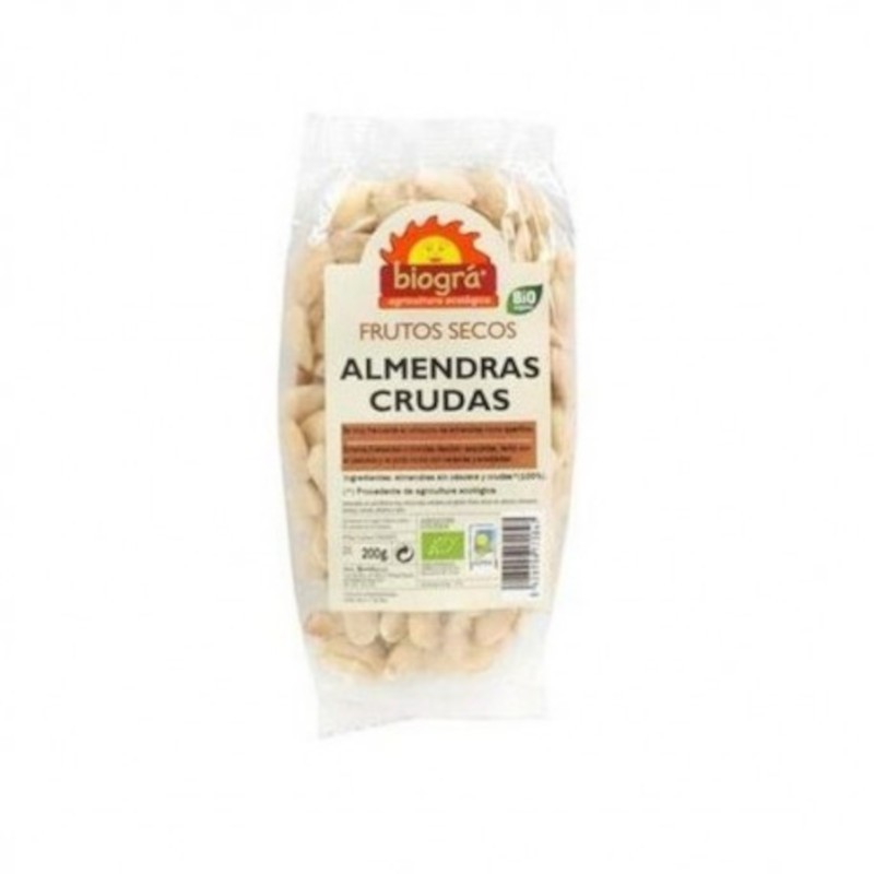 Biogra Almendras Crudas y Peladas Bio 200 g Biogra Almendras Crudas y Peladas Bio 200 g