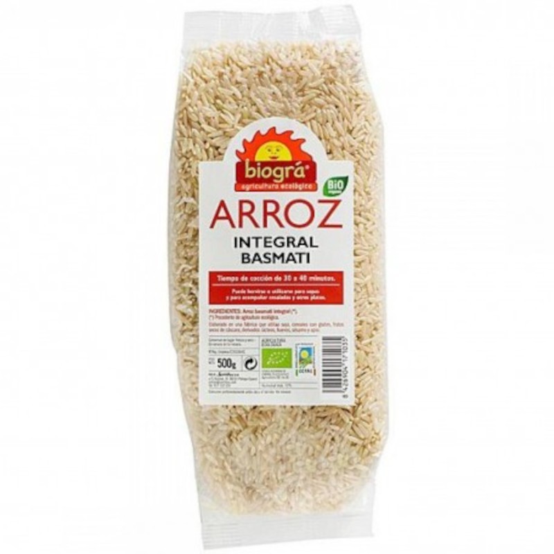 Biogra Riz Basmati Entier Bio 500 g