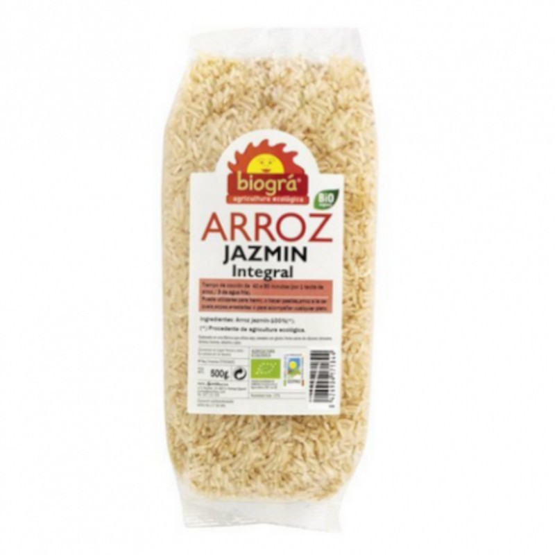 Arroz de Jasmim Integral Orgânico Biogra 500 g