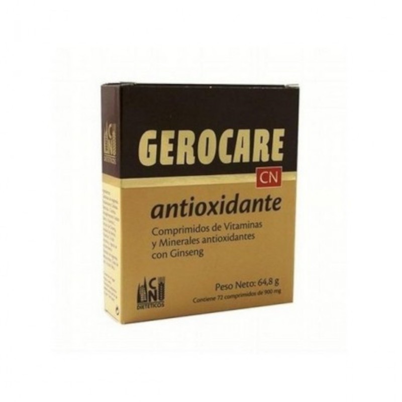 Cn Clinical Nutrition Gerocare Antiox 900 mg 72 comprimidos Cn Clinical Nutrition Gerocare Antiox 900 mg 72 comprimidos