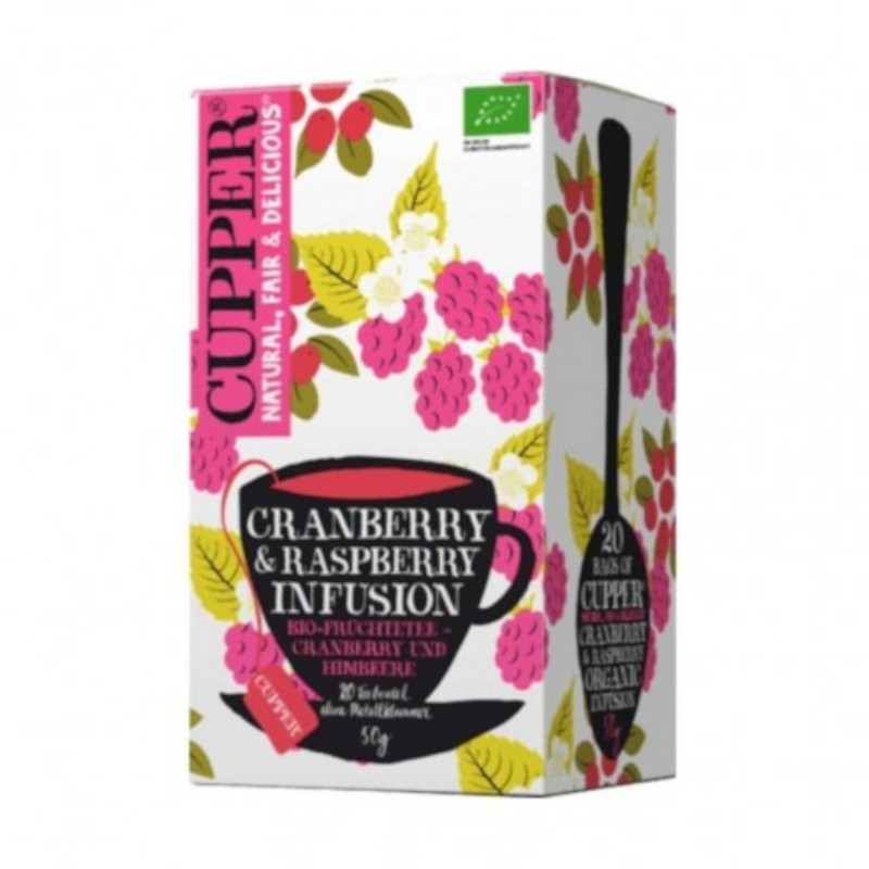 Cupper Infusion de Canneberges et Framboises 20 Unités Cupper Infusion de Canneberges et Framboises 20 Unités