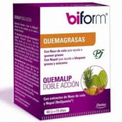 Dietisa Biform Quemalip Fatburner mit doppelter Wirkung, 60 Kapseln