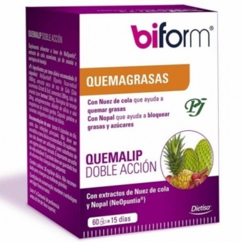 Dietisa Biform Quemalip Double Action Fat Burner 60 Capsules