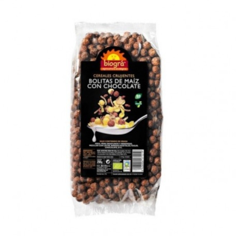 Biogra Boulettes de Maïs au Chocolat Bio250 g