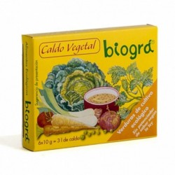 Cubos de Caldo de Vegetais Biogra Orgânico 6x10 g
