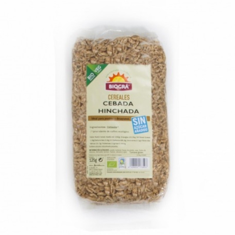 Cevada Tufada Biogra Sem Açúcar Sem Mel Orgânico 125 g Cevada Tufada Biogra Sem Açúcar Sem Mel Orgânico 125 g
