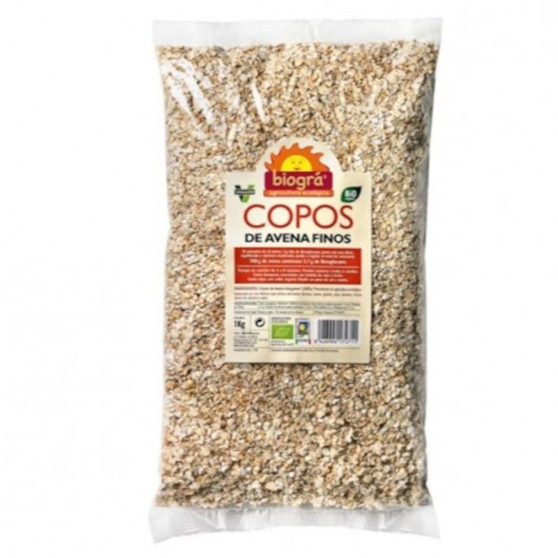 Biogra Flocons d'Avoine Entière Fine Bio 1 Kg Biogra Flocons d'Avoine Entière Fine Bio 1 Kg