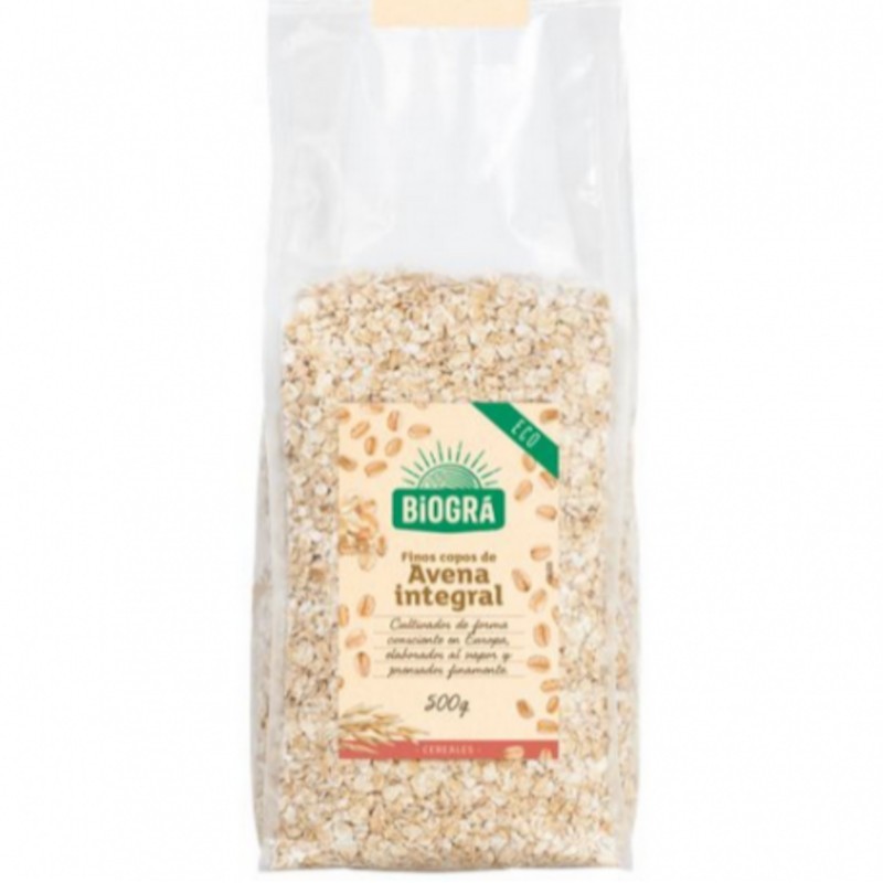 Biogra Flocons d'Avoine Entiers Fins Bio 500 g Biogra Flocons d'Avoine Entiers Fins Bio 500 g