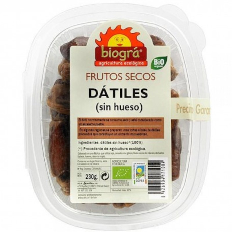 Biogra Organic Pitted Dates 230 g