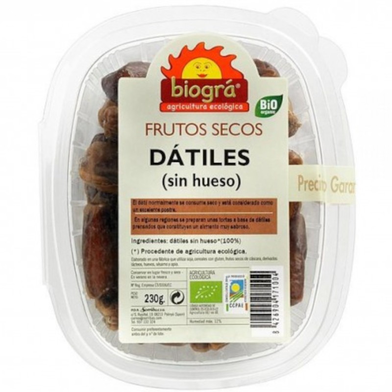 Biogra Dátiles Sin Hueso Bio 230 g