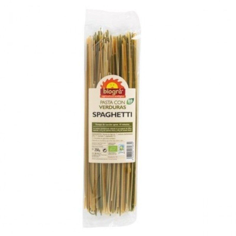 Biogra Espagueti con Verduras Bio 250 g