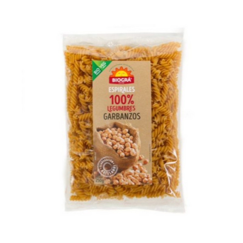 Biogra Bio Kichererbsenspiralen 250 g