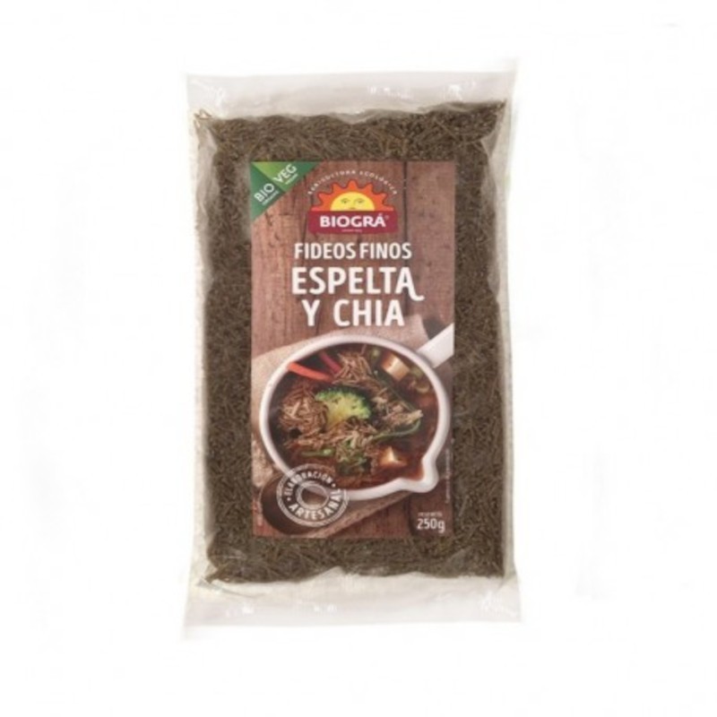 Biogra Fideos Finos de Espelta 250 g