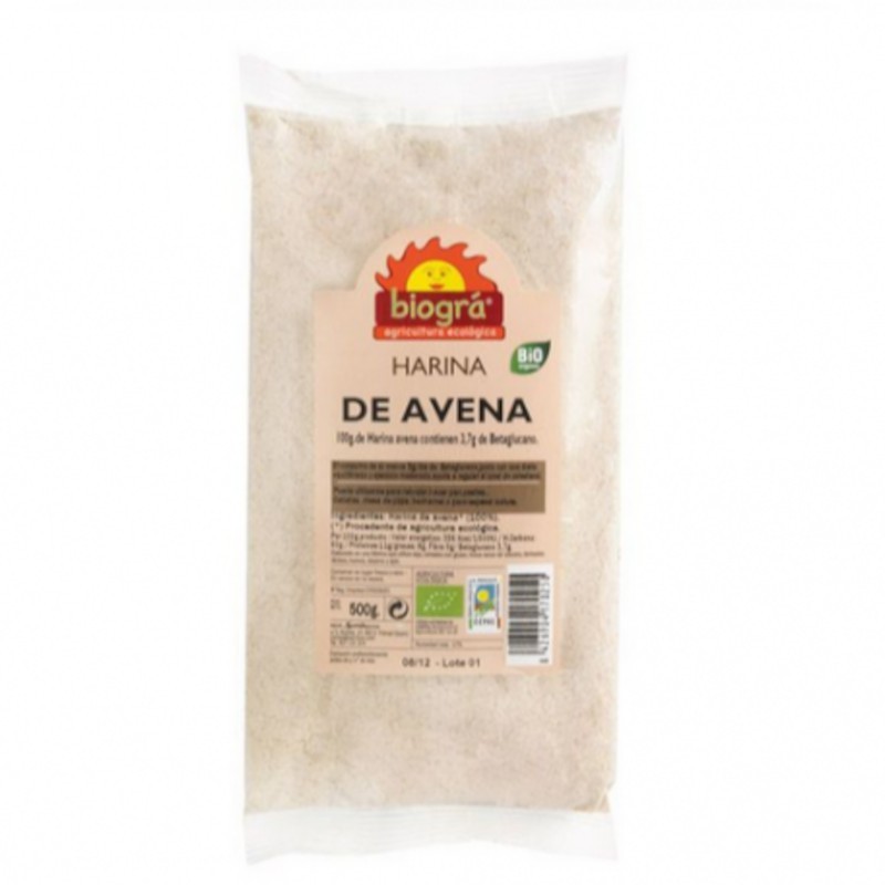 Biogra Harina de Avena Bio 500 g