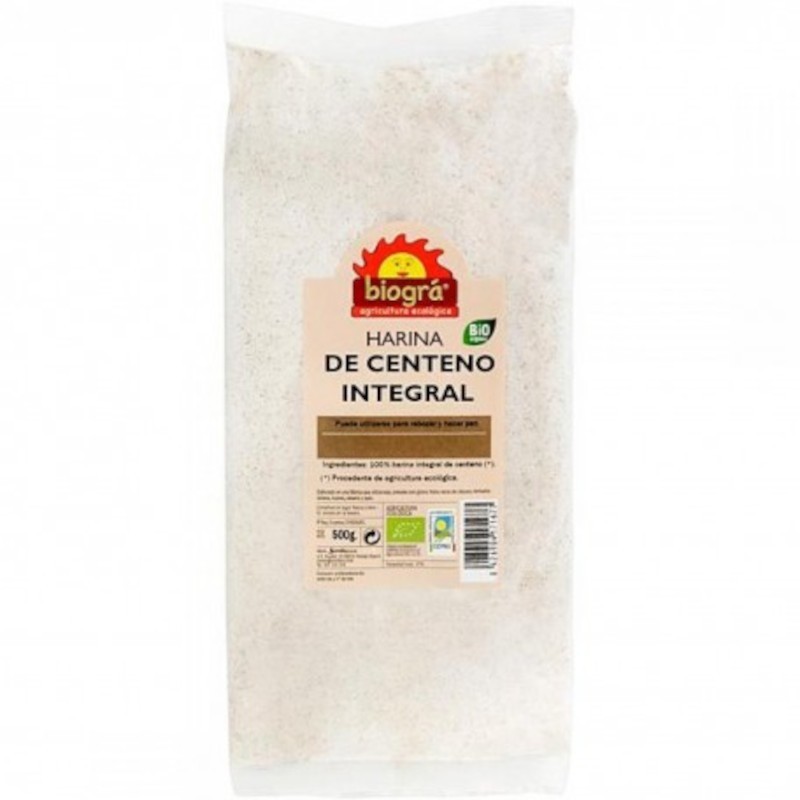 Farinha de Centeio Integral Orgânica Biogra 500 g