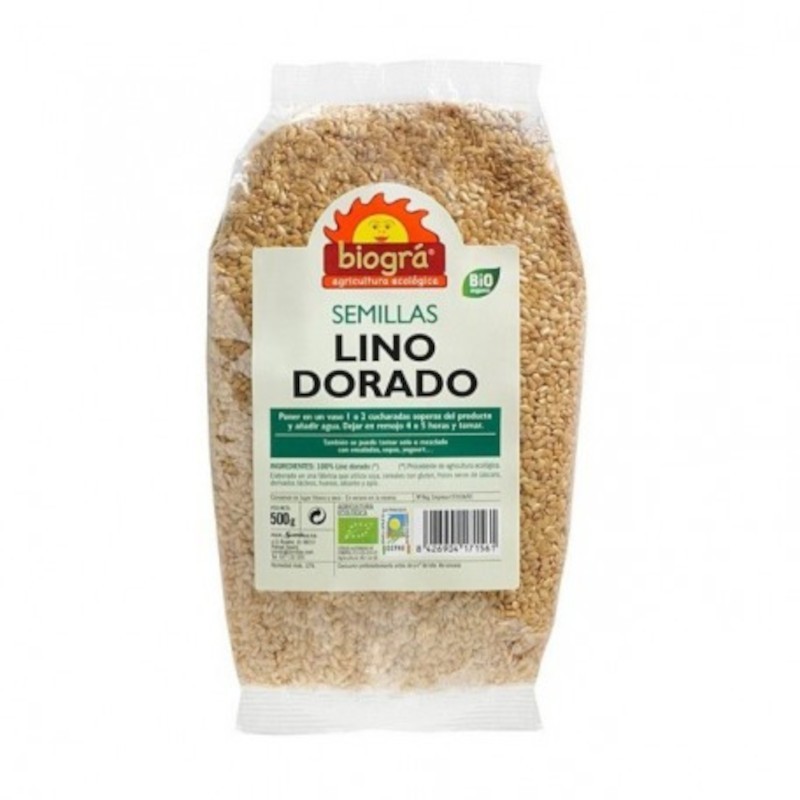 Biogra Graines de Lin Doré Bio 500 g Biogra Graines de Lin Doré Bio 500 g