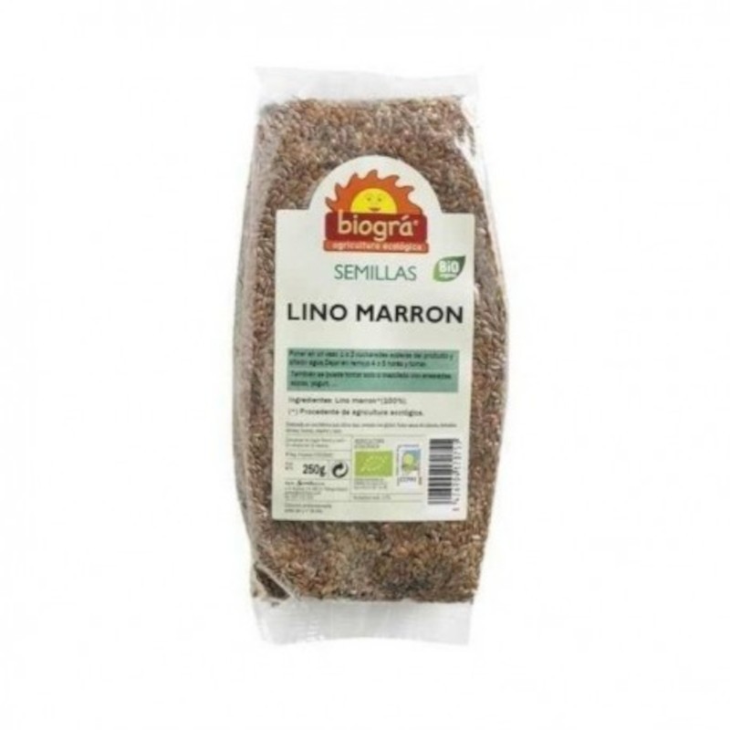 Semi di lino marroni biologici Biogra 250 g Semi di lino marroni biologici Biogra 250 g