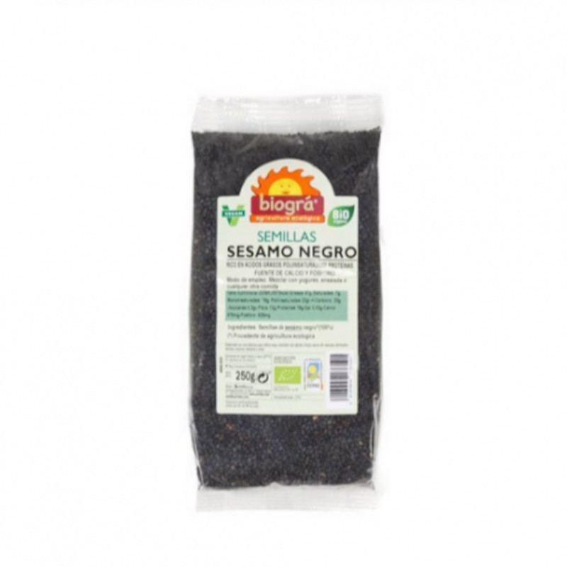 Biogra Sésame Noir 250 g Bio Biogra Sésame Noir 250 g Bio