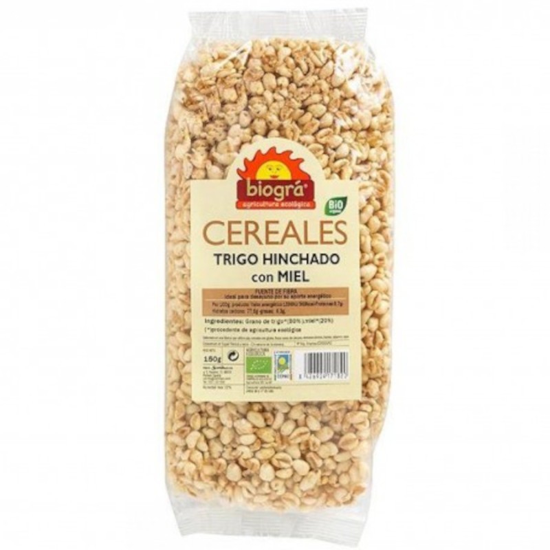 Biogra Trigo Hinchado con Miel Bio 150 g Biogra Trigo Hinchado con Miel Bio 150 g