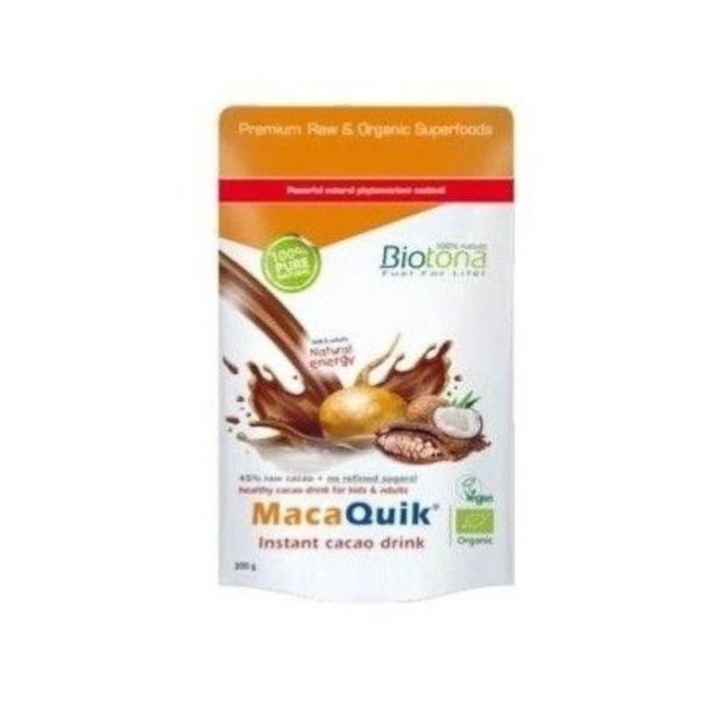 Biotona Macaquik Instant Cocoa Drink 200 gr Bio