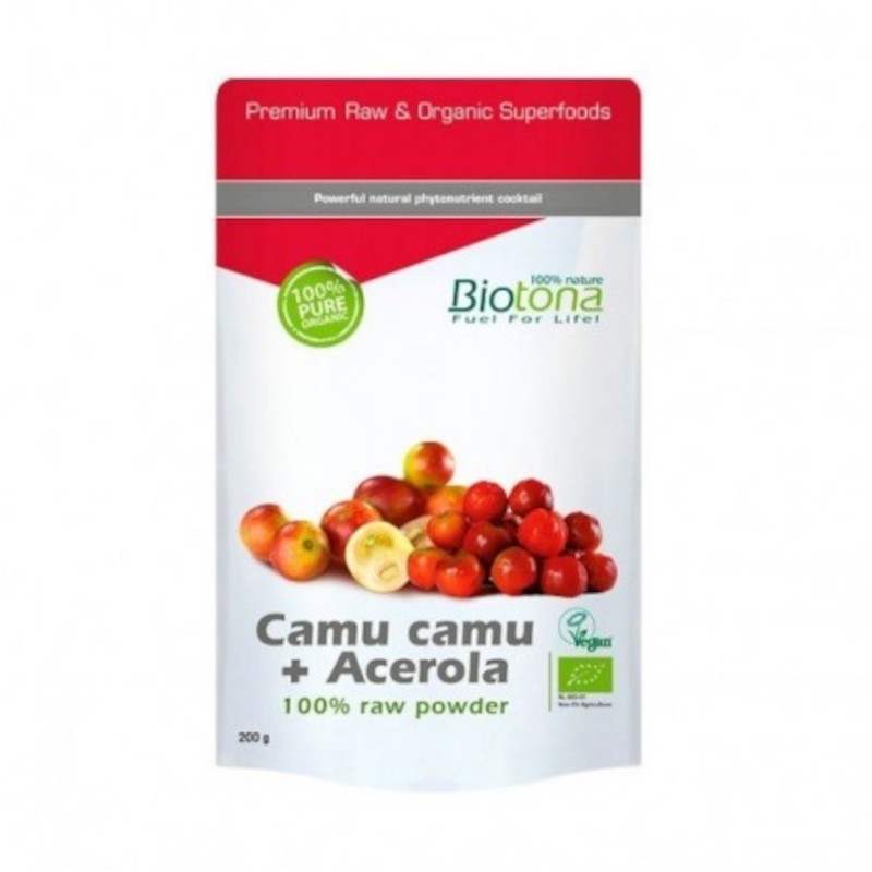 Biotona Camu Camu Powder + Acerola 200 gr Bio Biotona Camu Camu Powder + Acerola 200 gr Bio