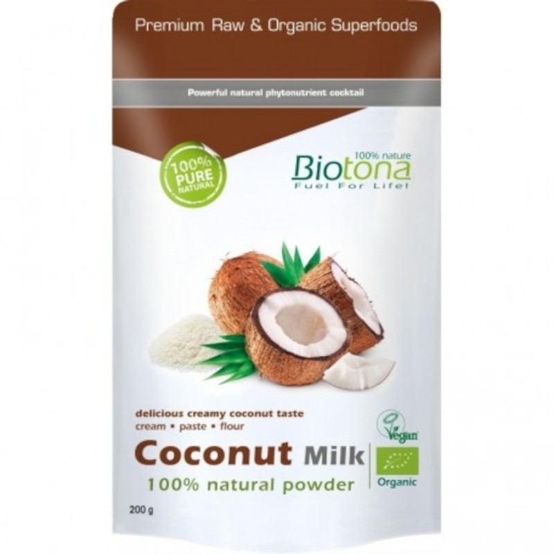 Biotona Natural Coconut Milk Powder 200 gr Bio Biotona Natural Coconut Milk Powder 200 gr Bio
